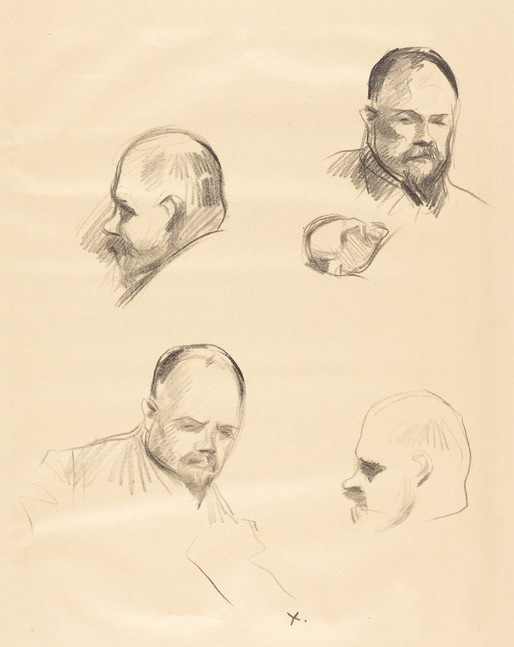 Ambroise Vollard, neljä luonnosta tekijältä Jean-Louis Forain