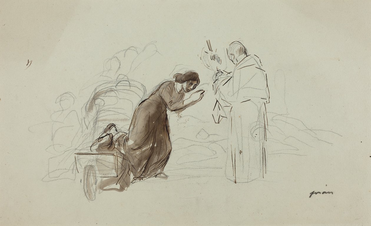 Siunaus Lourdesissa tekijältä Jean-Louis Forain