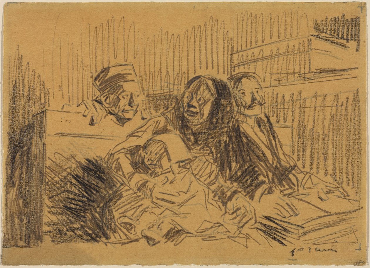 Verteidiger und Angeklagter tekijältä Jean-Louis Forain