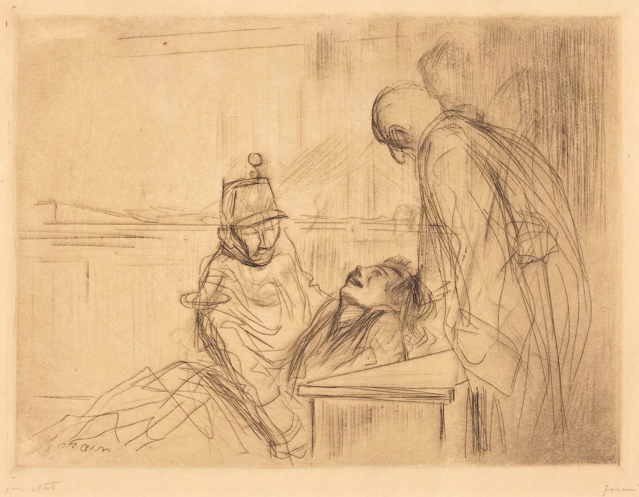Pyörtyminen istunnossa tekijältä Jean-Louis Forain