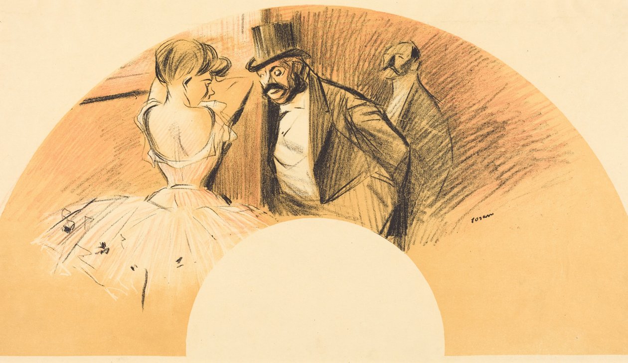 Viuhka (Gavarni-tanssiaisiin) tekijältä Jean-Louis Forain