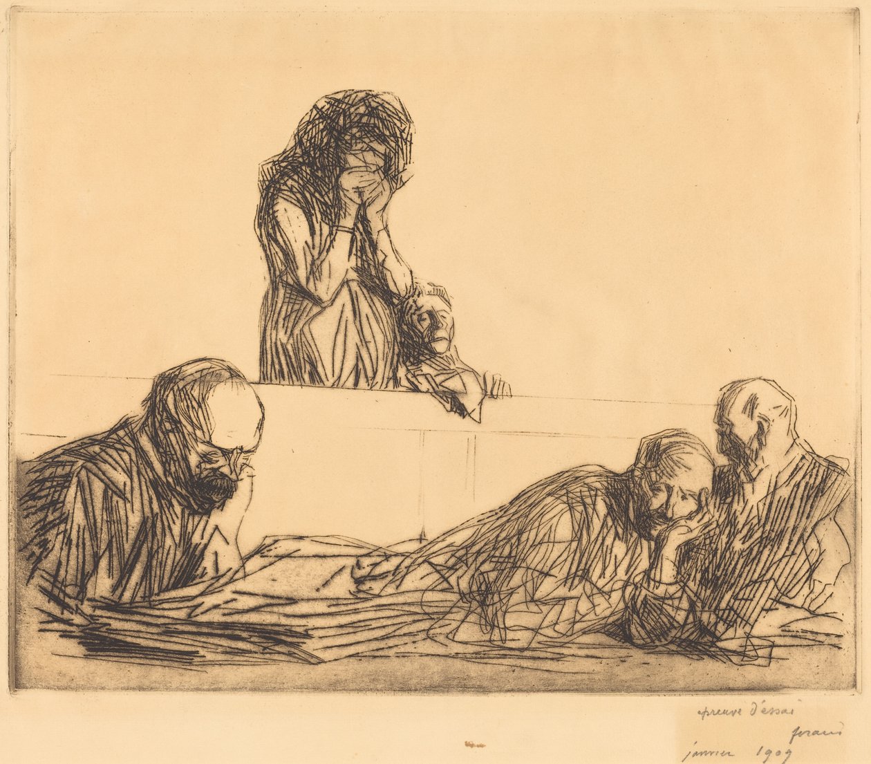 Naimaton äiti (1. laatta) tekijältä Jean-Louis Forain