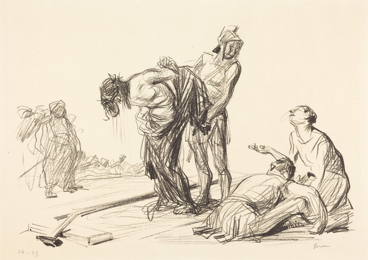 Vaatteistaan riisuttu Kristus (Christ Stripped of His Clothes) tekijältä Jean-Louis Forain