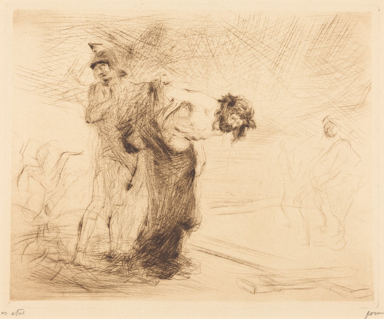 Vaatteistaan riisuttu Kristus (Christ Stripped of His Clothes) tekijältä Jean-Louis Forain