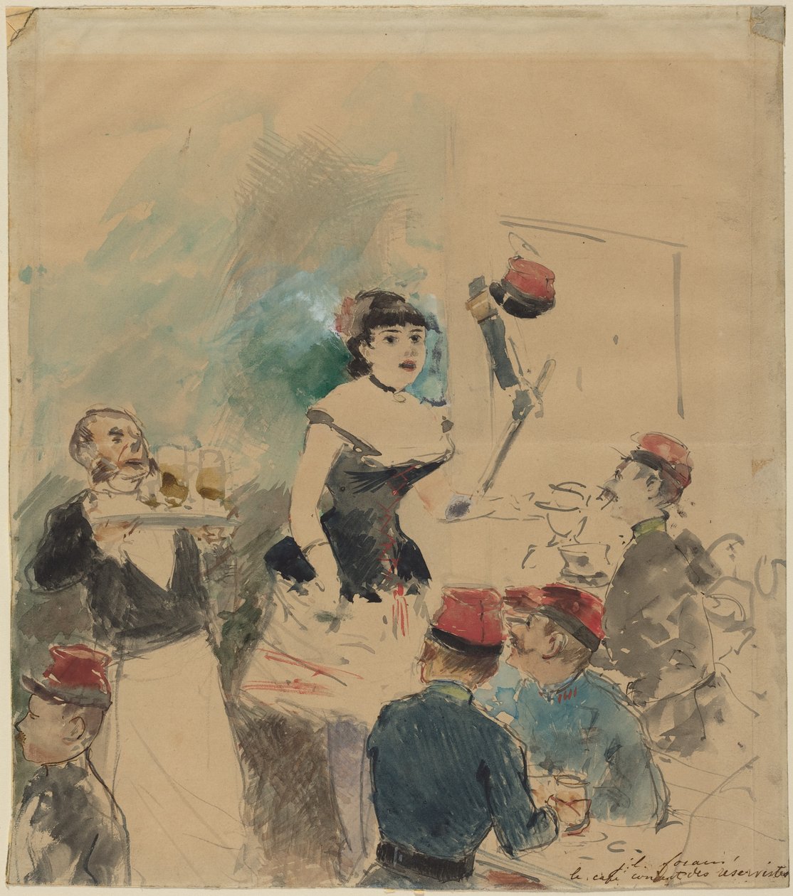 Varusmiesten kahvilakonsertti tekijältä Jean-Louis Forain
