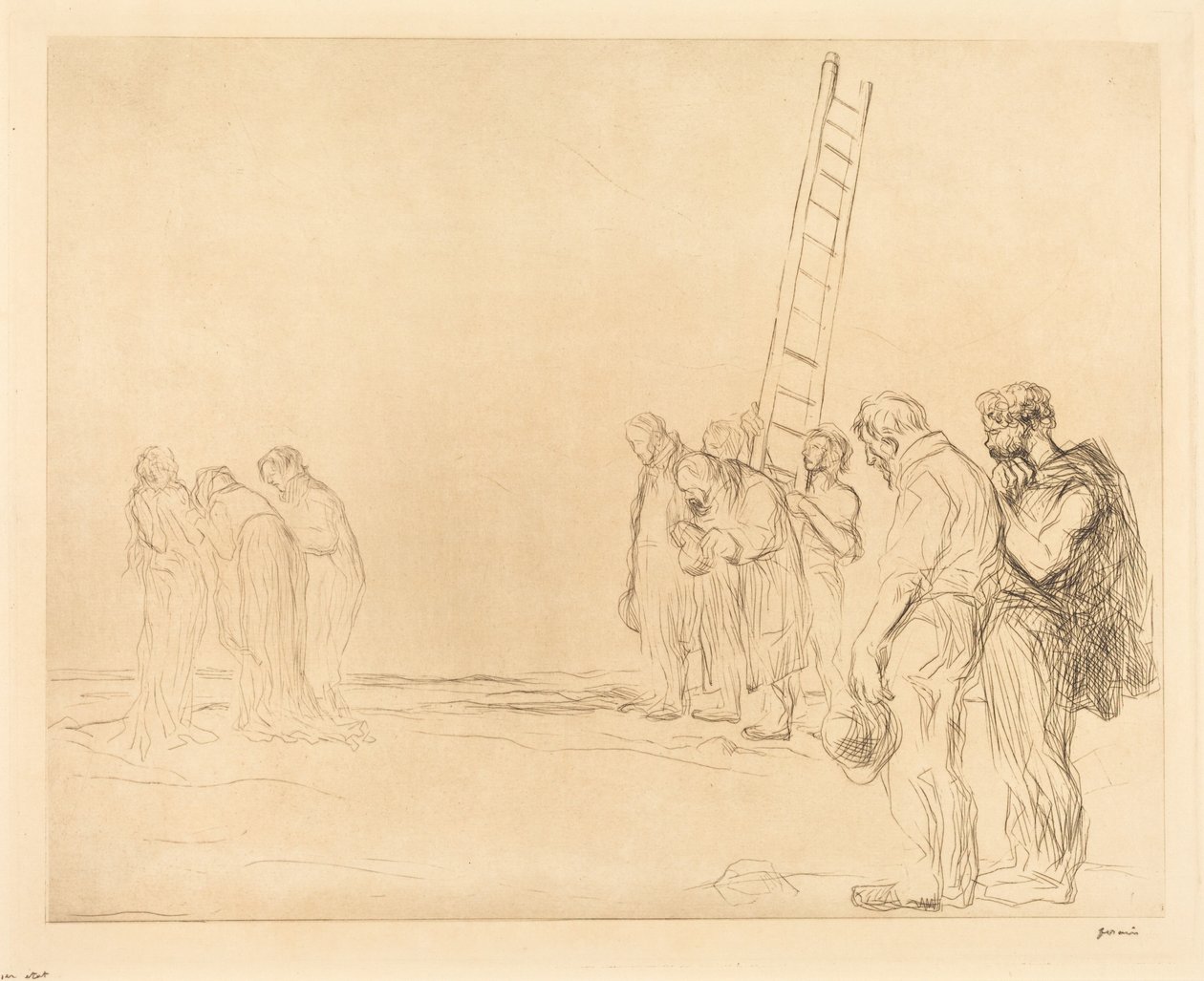 Kärsimystie (toinen laatta) tekijältä Jean-Louis Forain