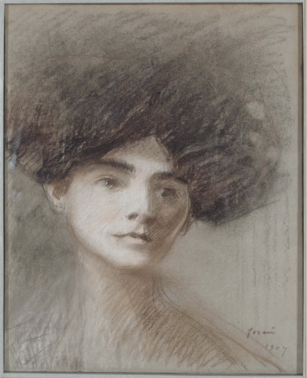 Rouva Henri de Régnierin, synt. Marie de Héredia, muotokuva, 1907 tekijältä Jean-Louis Forain