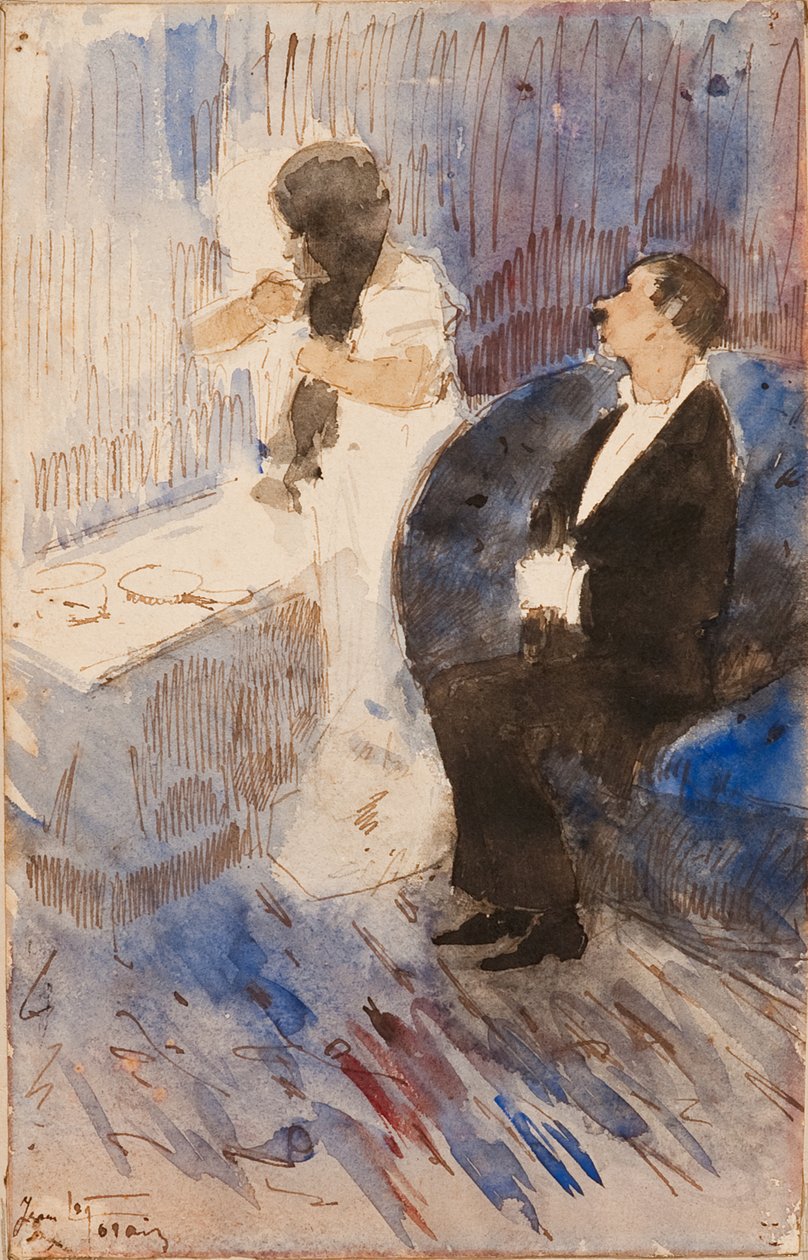 Nimetön (Pukuhuoneessa) tekijältä Jean-Louis Forain