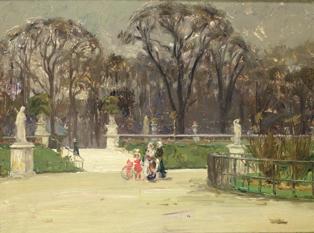 Jardin du Luxembourgissa (öljy kankaalle) (öljy kankaalle) tekijältä Jean Louis Lefort