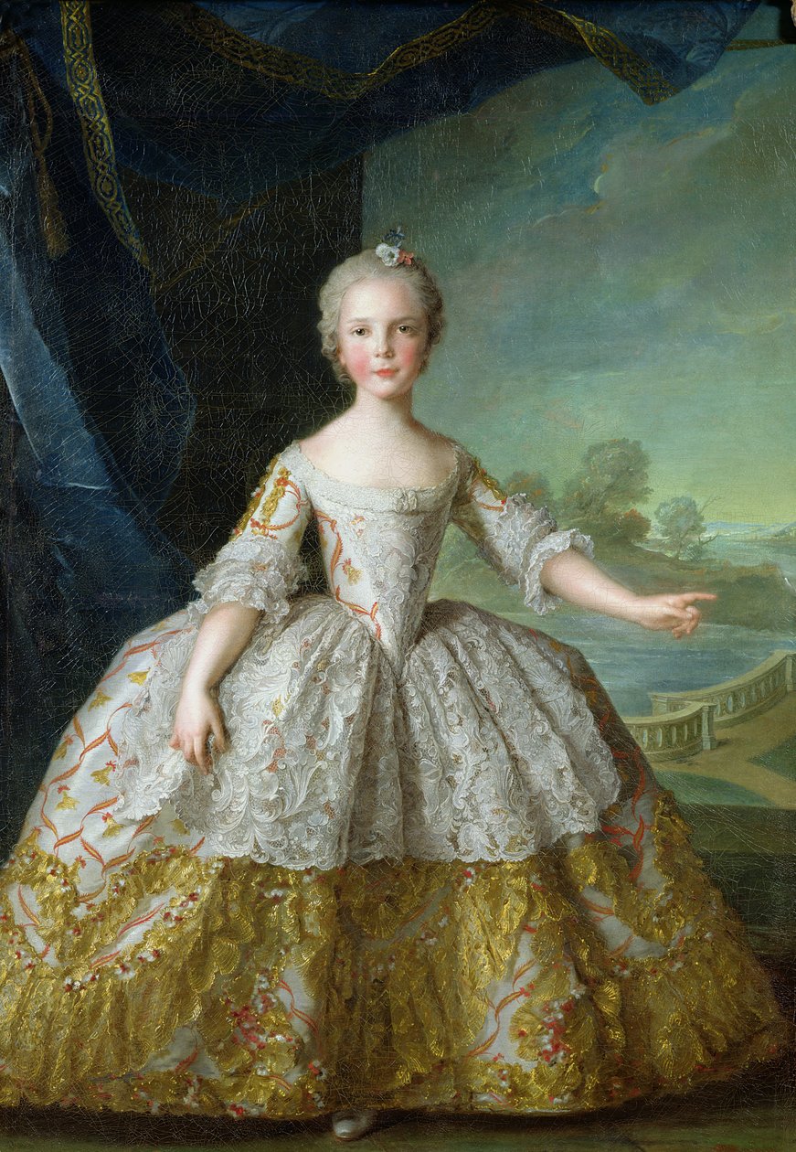 Infanta Isabelle de Bourbon-Parma (1741-63) 1749 (öljy kankaalle) tekijältä Jean Marc Nattier