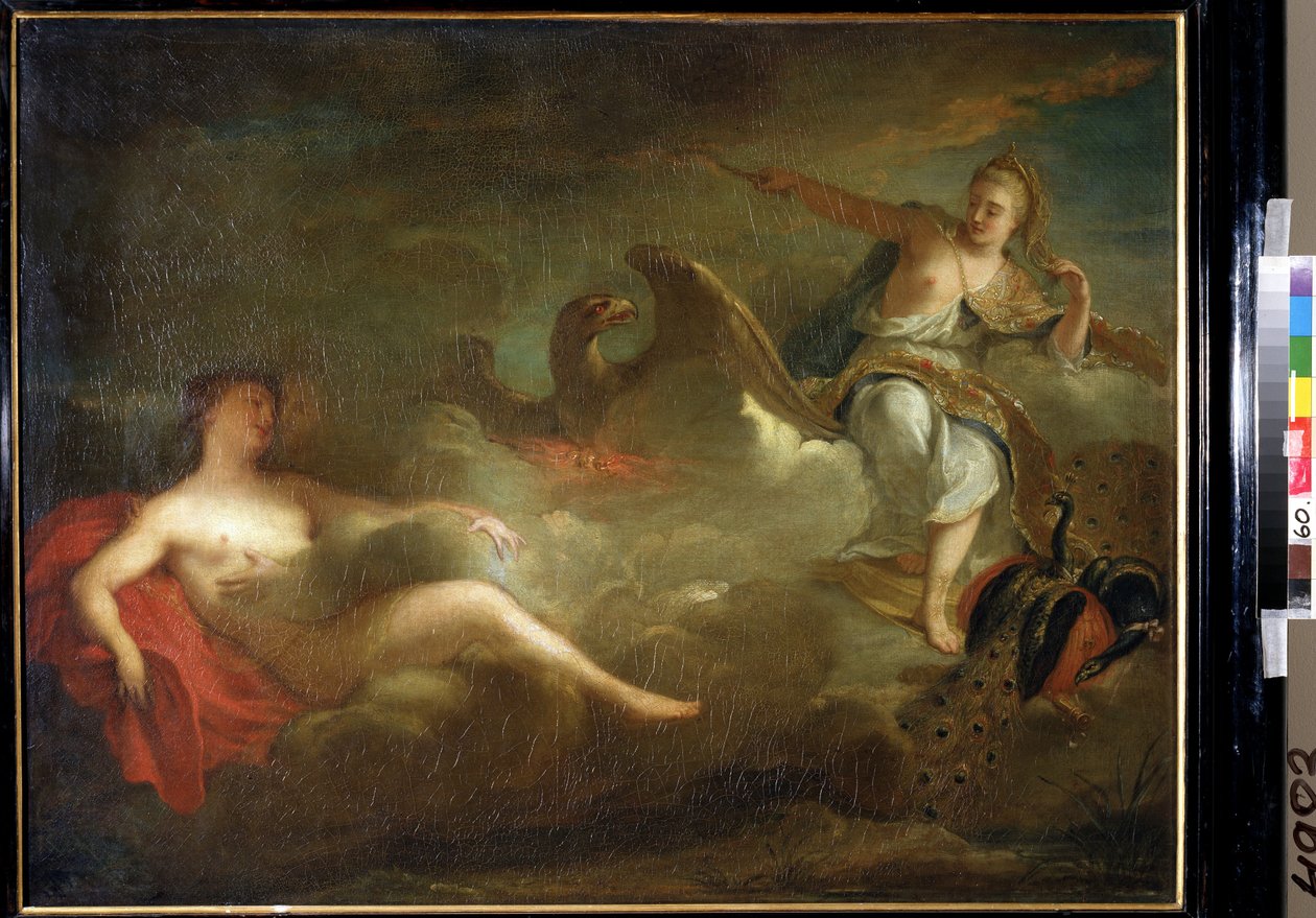 Jupiter, Juno ja Io (Jupiter, Juno ja Io). Jean Marc Nattierin maalaus (Jean-Marc Nattier tekijältä Jean Marc Nattier