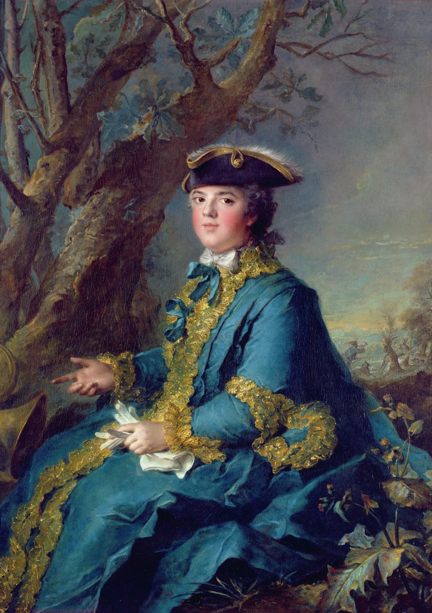 Louise-Elisabeth de France (1729-59) Espanjan infanta, silloinen Parman herttuatar tekijältä Jean Marc Nattier