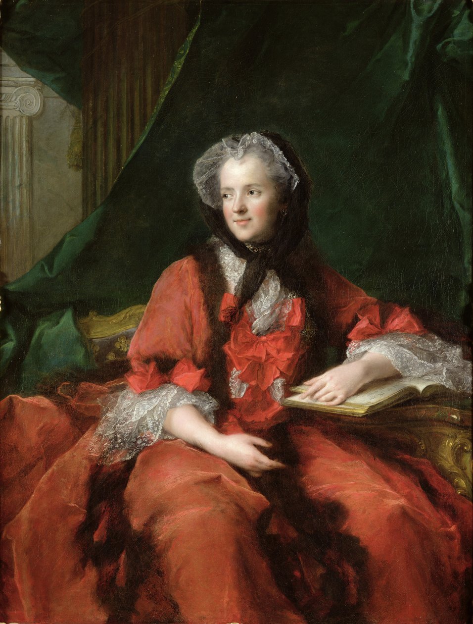 Madame Maria Leszczynskan (1703-68) muotokuva 1748 (öljy kankaalle) tekijältä Jean Marc Nattier