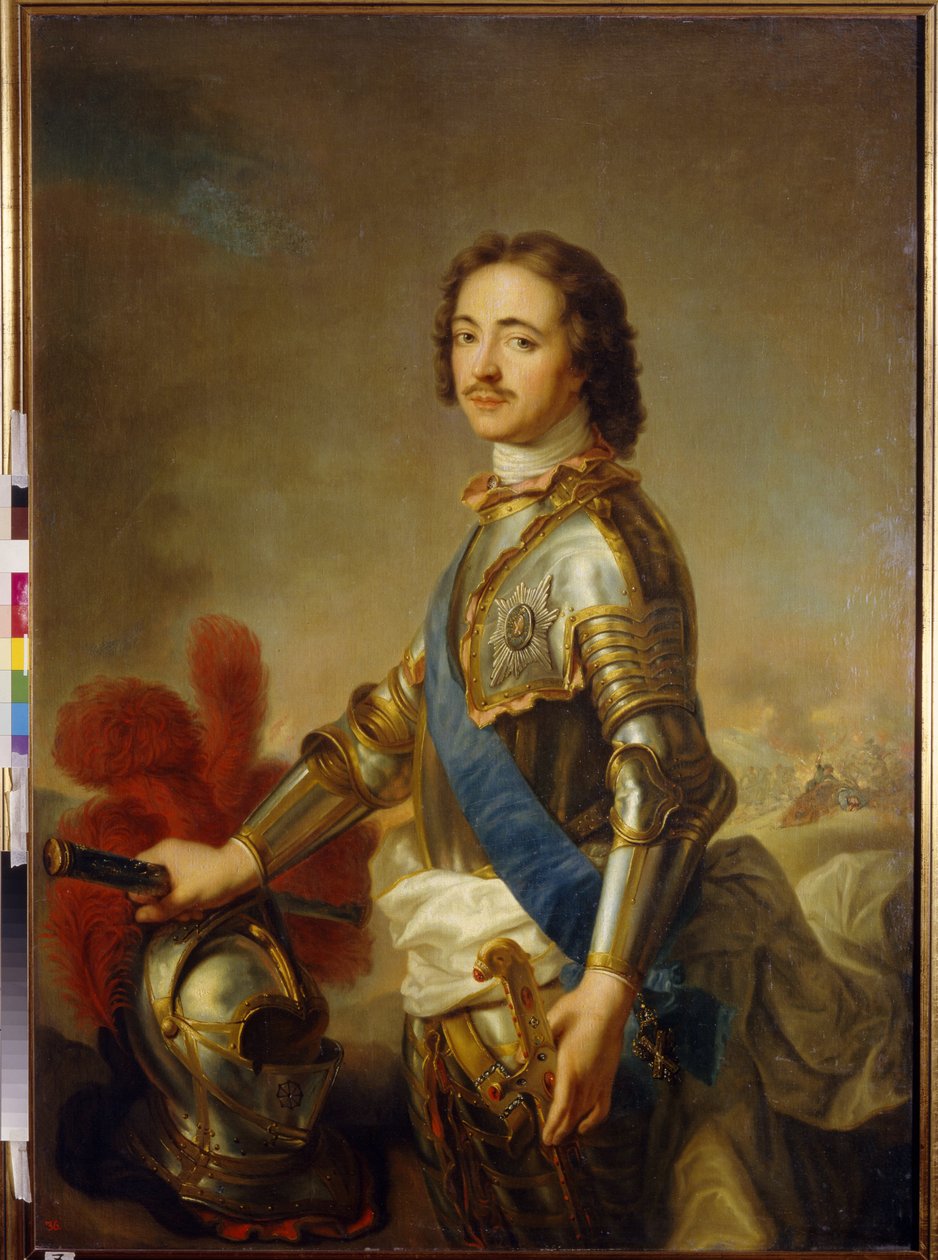 Pietari 1:n, Venäjän suuren (1672-1725) tsaarin muotokuva tekijältä Jean Marc Nattier