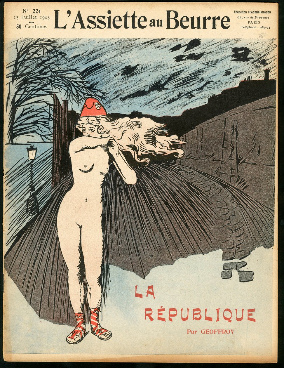 Kansi "" "L’Assiette au Beurre"", numero 224, Satiric in Colors tekijältä Jean Geoffroy