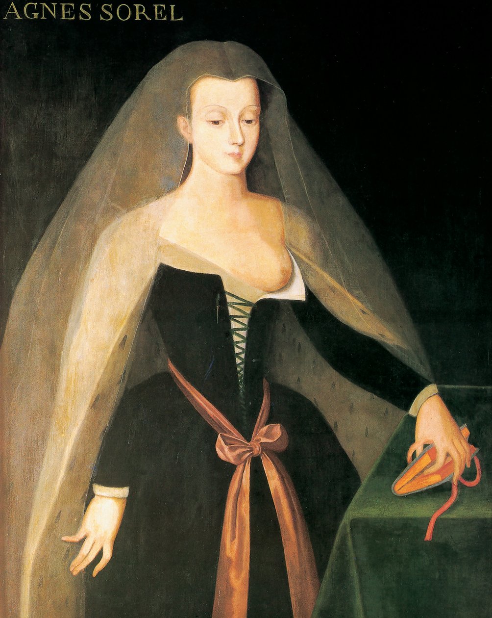 Agnès Sorelin muotokuva (maalaus) tekijältä Jean (after) Fouquet