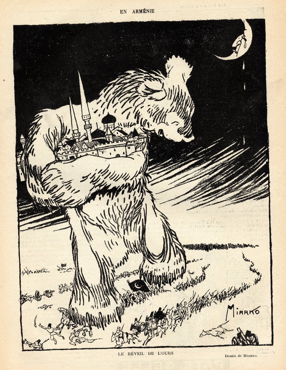 Kuvitus "Le Rire Rouge" -lehteen tekijältä Jean (fl.c.1900-25) Saude