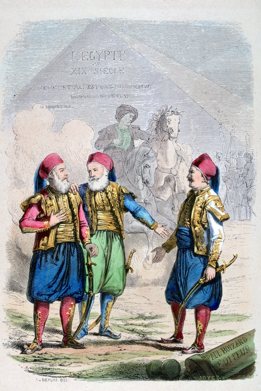 Vedos 1800-luvun Egyptistä, 1847 tekijältä Jean Adolphe Beauce