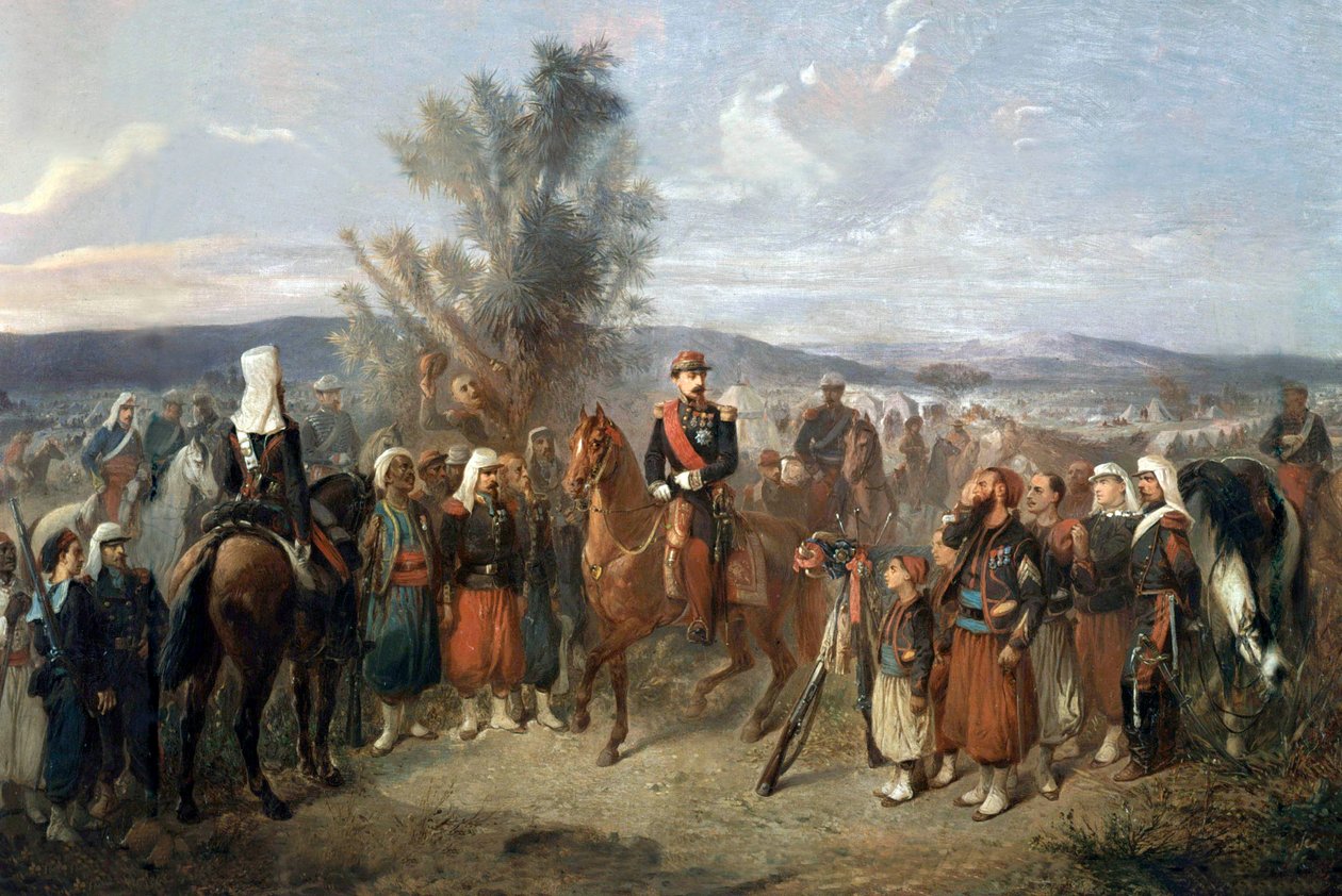 Napoleon III Algeriassa, 1864 tekijältä Jean Adolphe Beauce