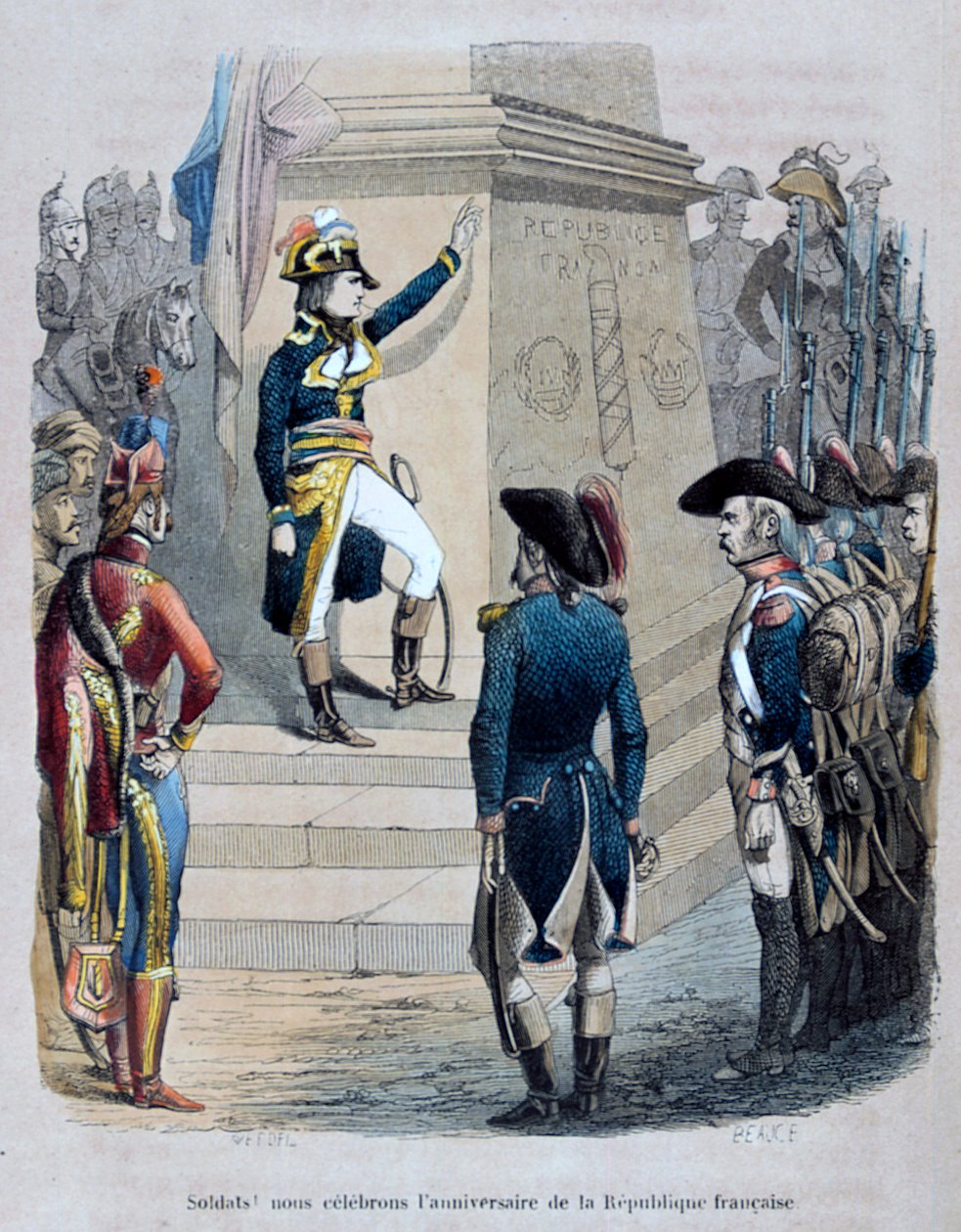 Napoleon Egyptissä, 1847. tekijältä Jean Adolphe Beauce