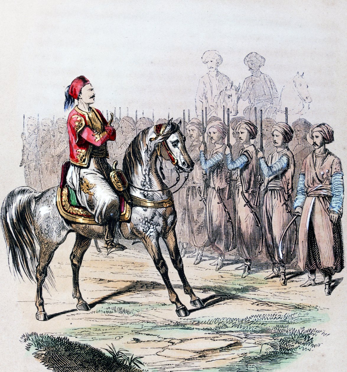 Suleiman Pasha al-Faransawi (Suleiman Pasha, Soliman Pacha). tekijältä Jean Adolphe Beauce