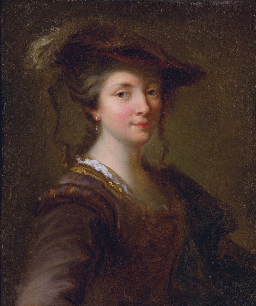 Louise Julie de Mailly-Nesle, Comtesse de Mailly (1710-1751) (Mailly Nesle) - Louis XV:n suosikki - Alexis Grimou (1678-1733). Öljy kankaalle Koko: 57,2 x 48,3 cm Yksityinen kokoelma tekijältä Jean Alexis Grimou
