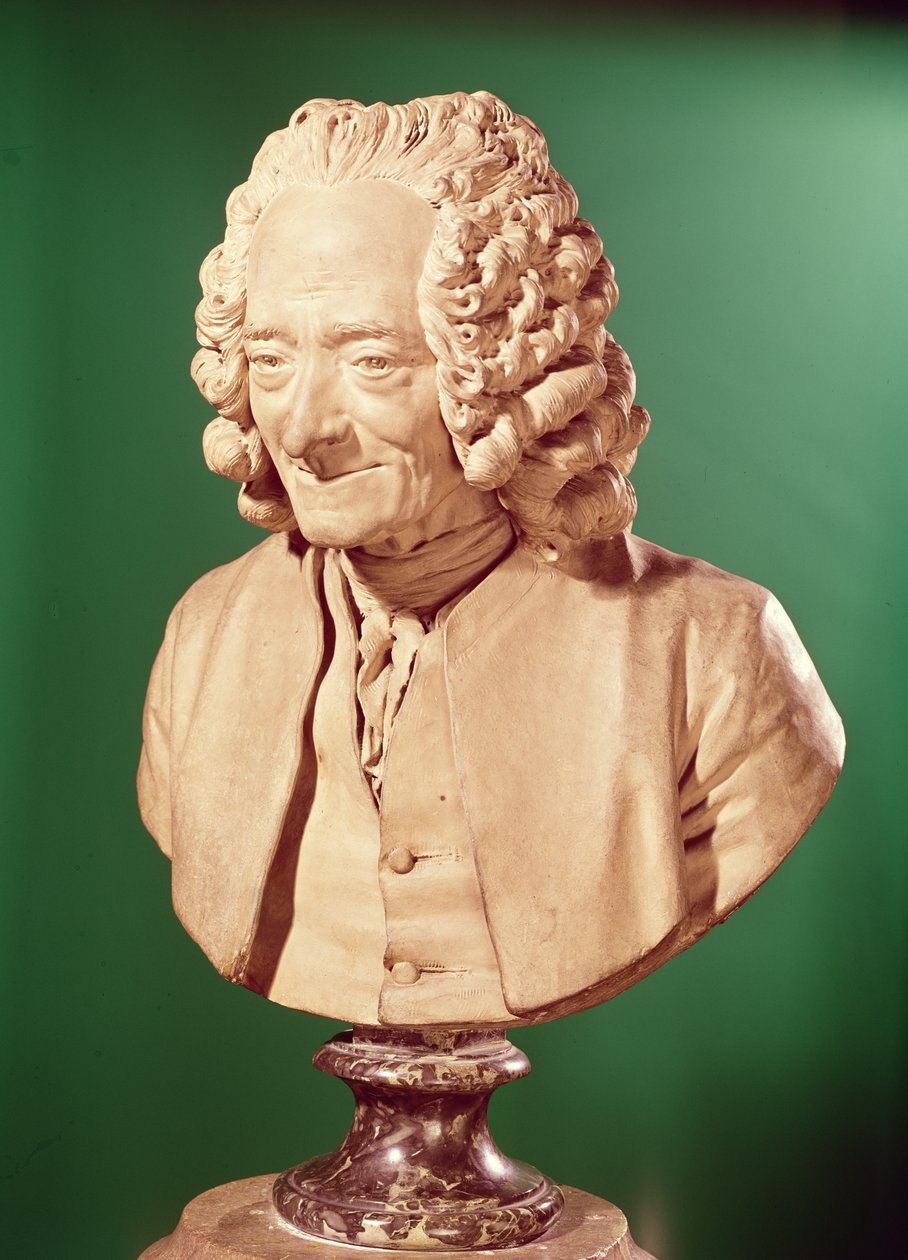 Voltairen rintakuva (1694-1778) tekijältä Jean Antoine Houdon