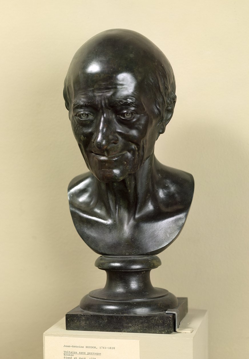 Voltairen rintakuva (1694-1778) 1778 (pronssi) tekijältä Jean Antoine Houdon
