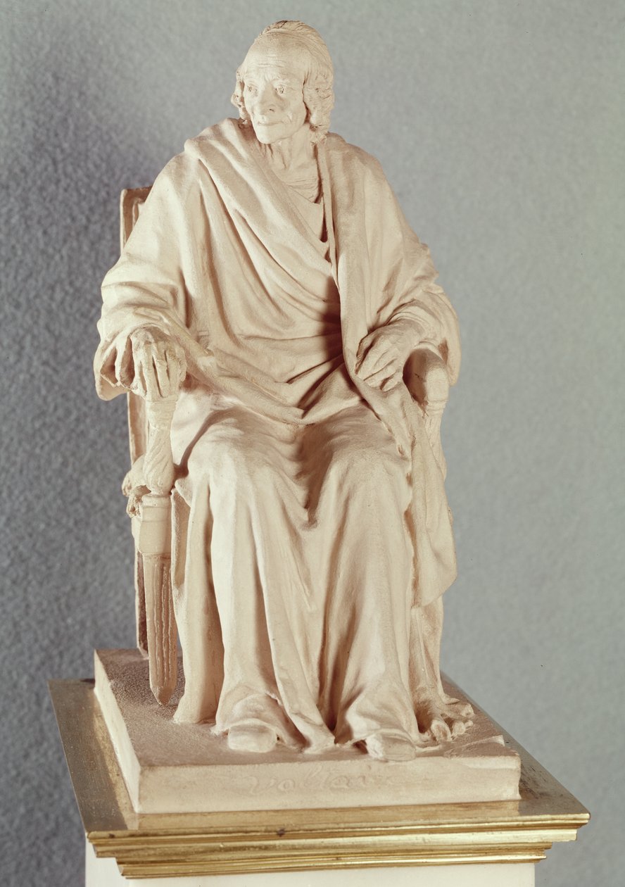 Francois Marie Arouet Voltaire (1694-1778) 1778 (marmori) tekijältä Jean Antoine Houdon