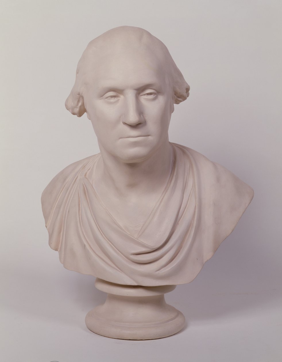 George Washington (maalattu kipsi) tekijältä Jean Antoine Houdon