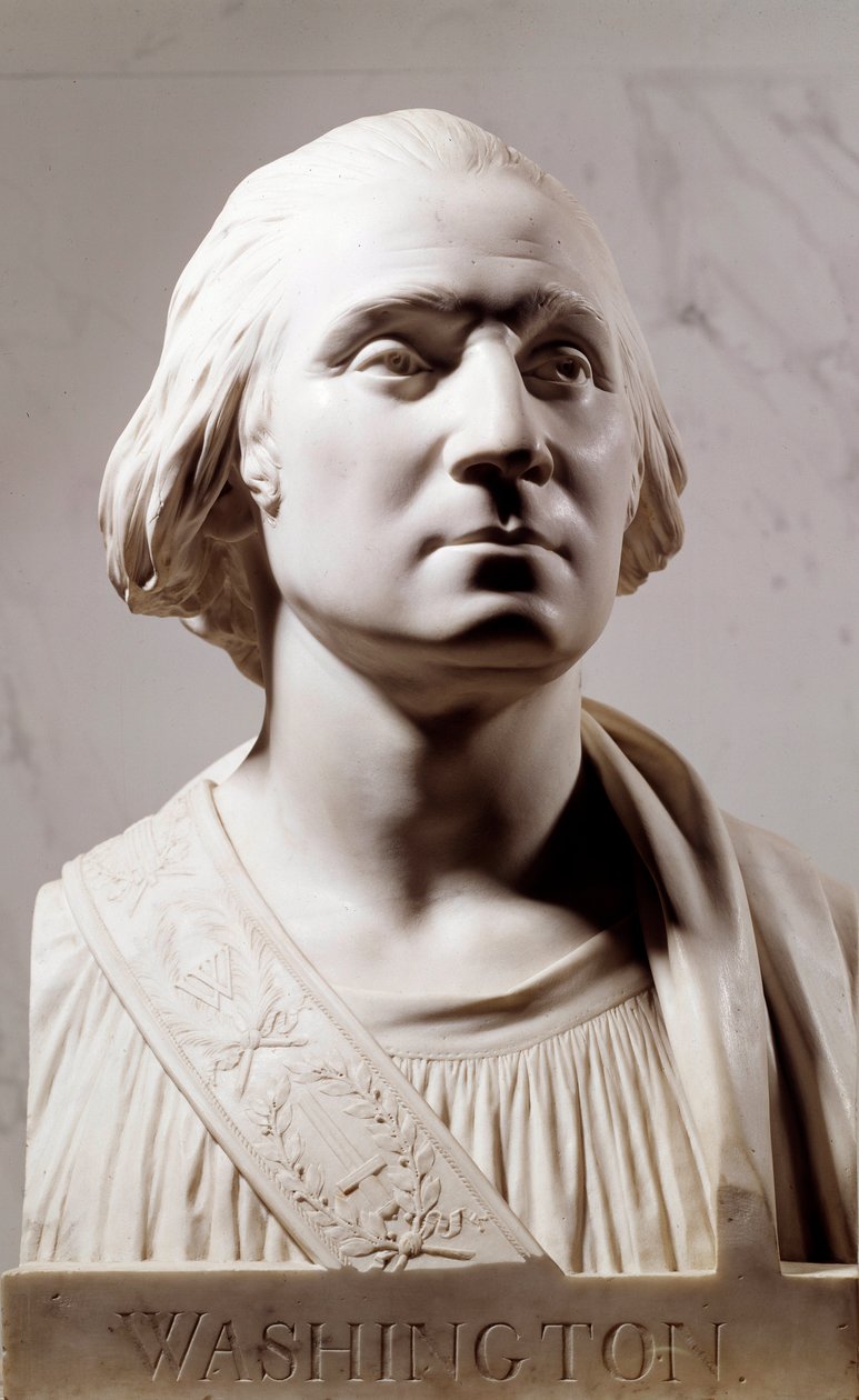 George Washingtonin marmoririntakuva (1732-1789) Jean Antoine Houdonin (1741-1828) veistos 1786 Pariisi, Musee du Louvre tekijältä Jean Antoine Houdon