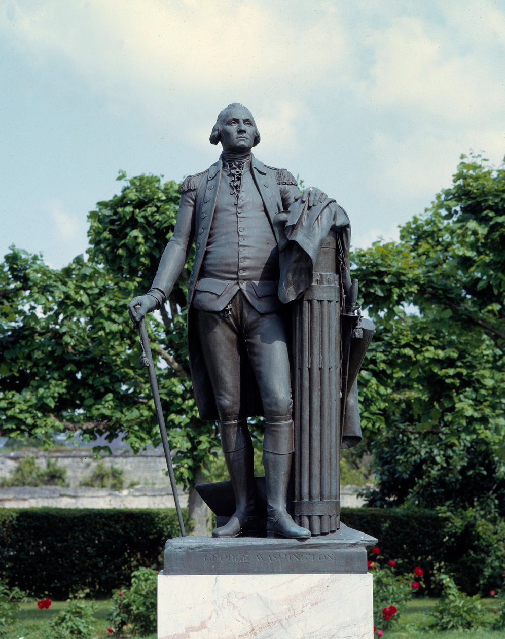 George Washingtonin (1732-1799) muotokuva Jean Antoine Houdonin (1741-1828) veistos 1700-luvun Blearancourt, ranskalaisamerikkalainen museo tekijältä Jean Antoine Houdon