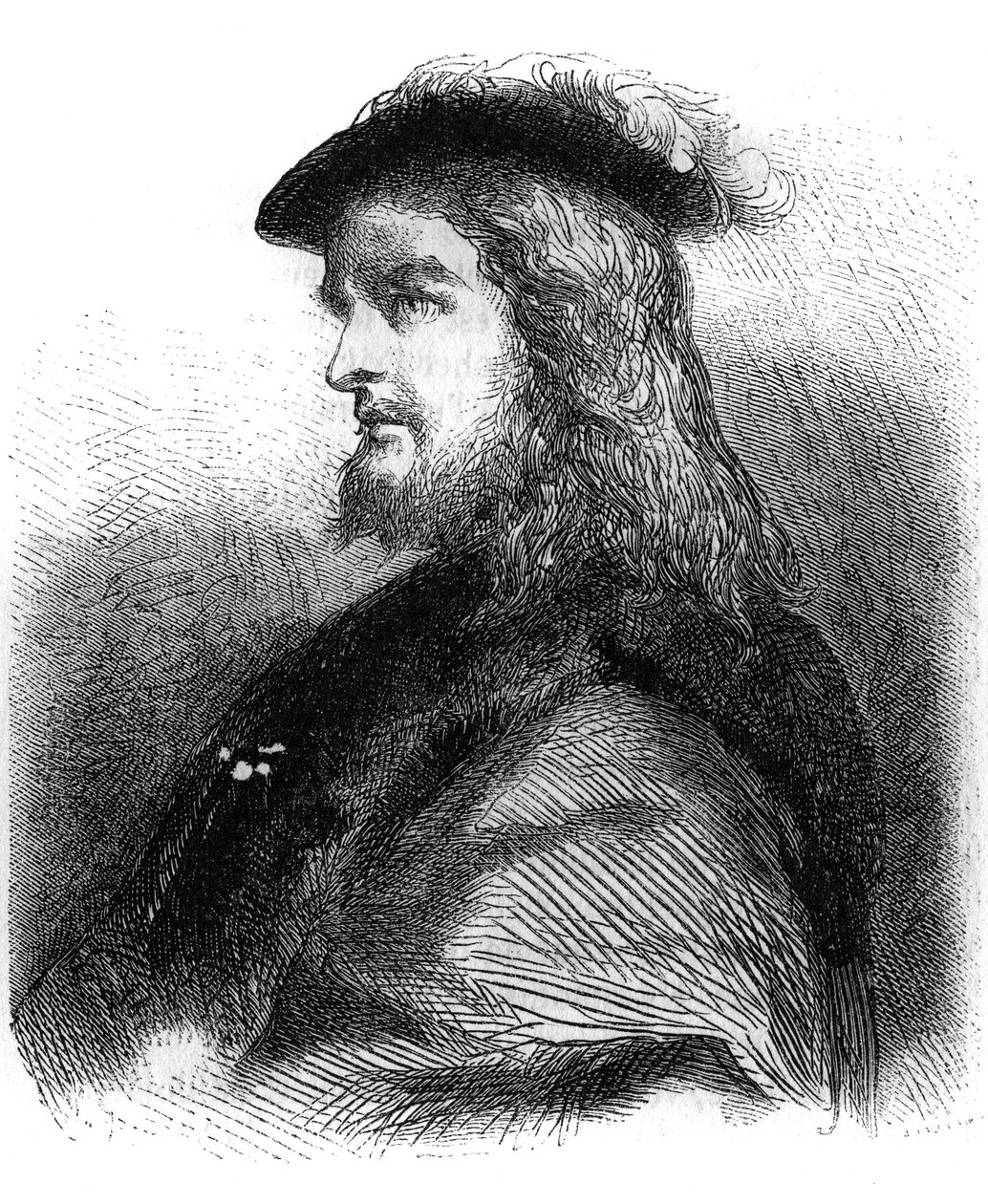 Kustaa I Wasan muotokuva (Gustav Vasa tekijältä Jean Antoine Valentin Foulquier