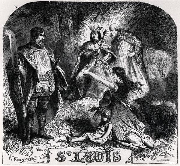 St. Louis antaa oikeutta tammen alla Vincennesissä, Histoire de France en Tableaux