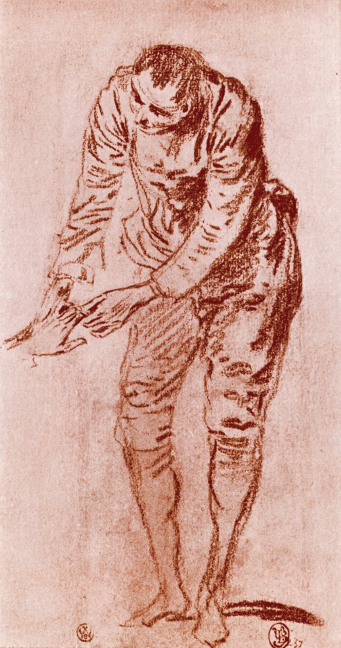 Tutkimus Sanguinessa, 1913. tekijältä Jean Antoine Watteau