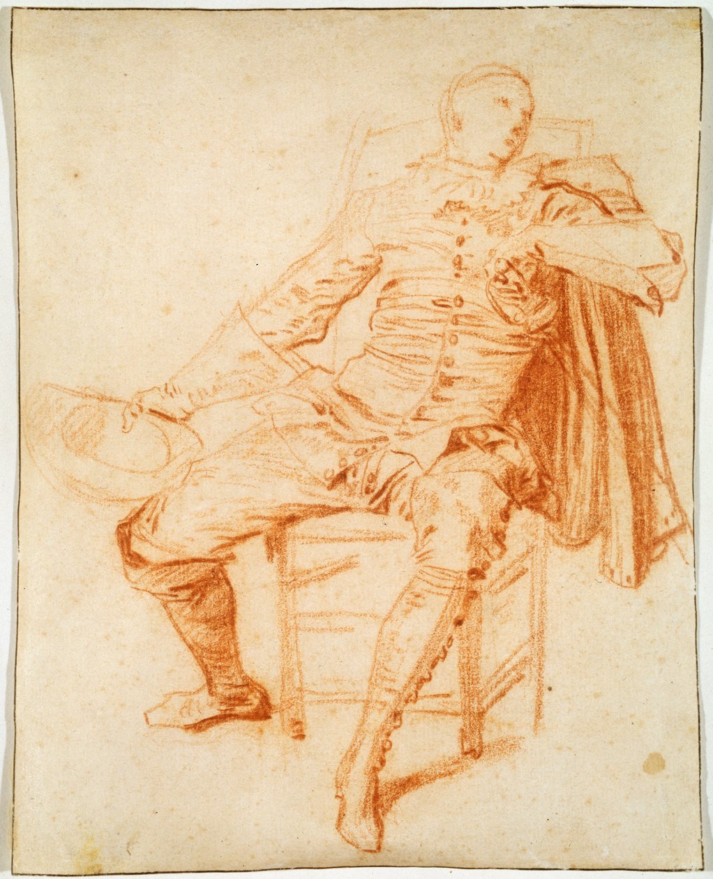 Näyttelijä Comédie Italienne Crispin, 1900-luvun alku tekijältä Jean Antoine Watteau