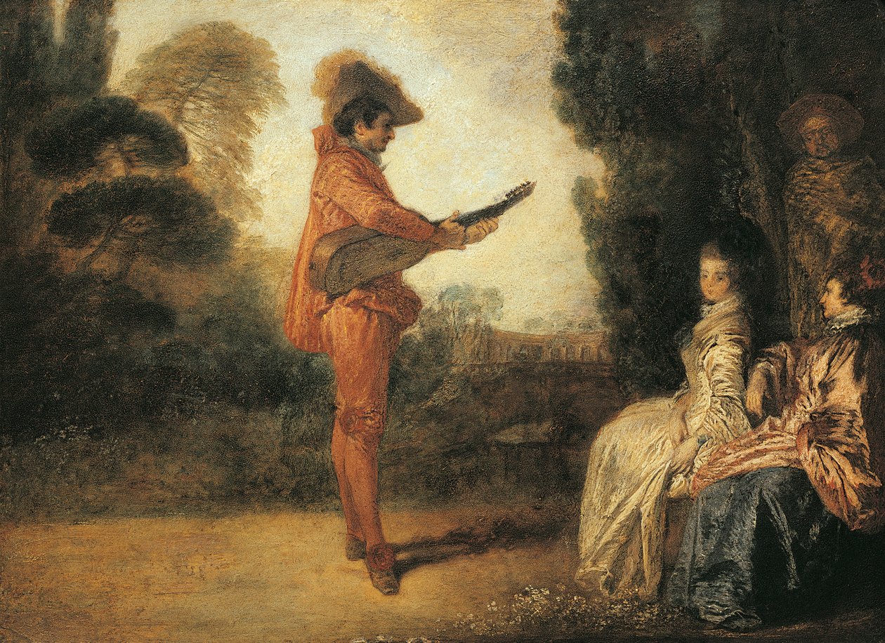 Castor (lumottaja), noin 1713-1714, kirjoittanut Jean-Antoine Watteau (1684-1721), öljy kankaalle tekijältä Jean Antoine Watteau