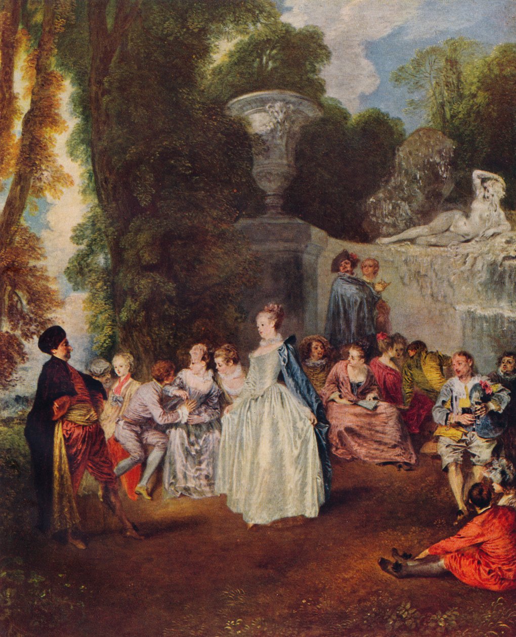 Fetes Venitiennes, c1718, 1938 tekijältä Jean Antoine Watteau