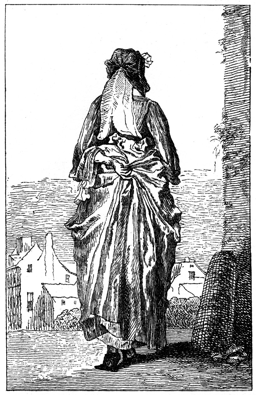 Ranskalainen puku, 1885. tekijältä Jean Antoine Watteau