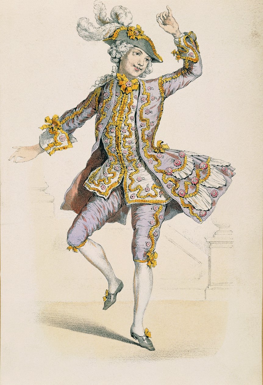 Gallant Farmer Jean Antoine Watteaun piirroksesta tekijältä Jean Antoine Watteau