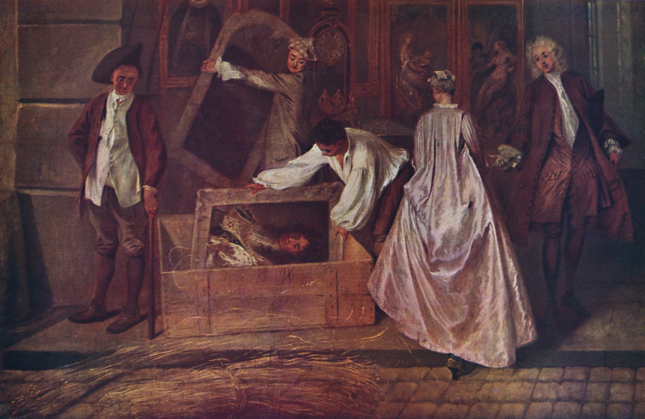 Gersaint-merkin fragmentti, 1720-1721, 1937 tekijältä Jean Antoine Watteau