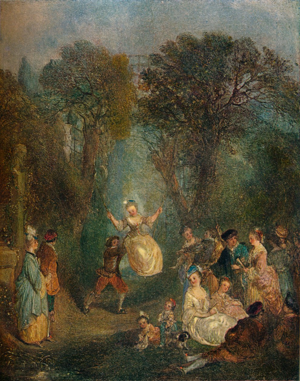 Escarpolette, c1710 tekijältä Jean Antoine Watteau