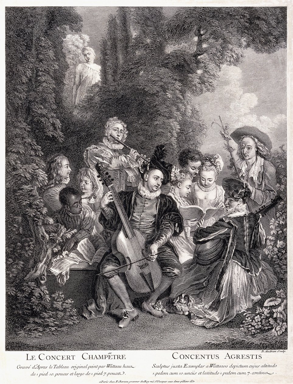 Maakonsertti, 1735 tekijältä Jean Antoine Watteau