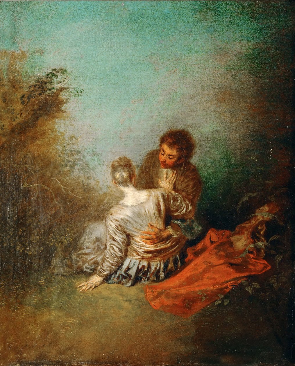 Le Faux Pas The Mistaken Advance tekijältä Jean Antoine Watteau