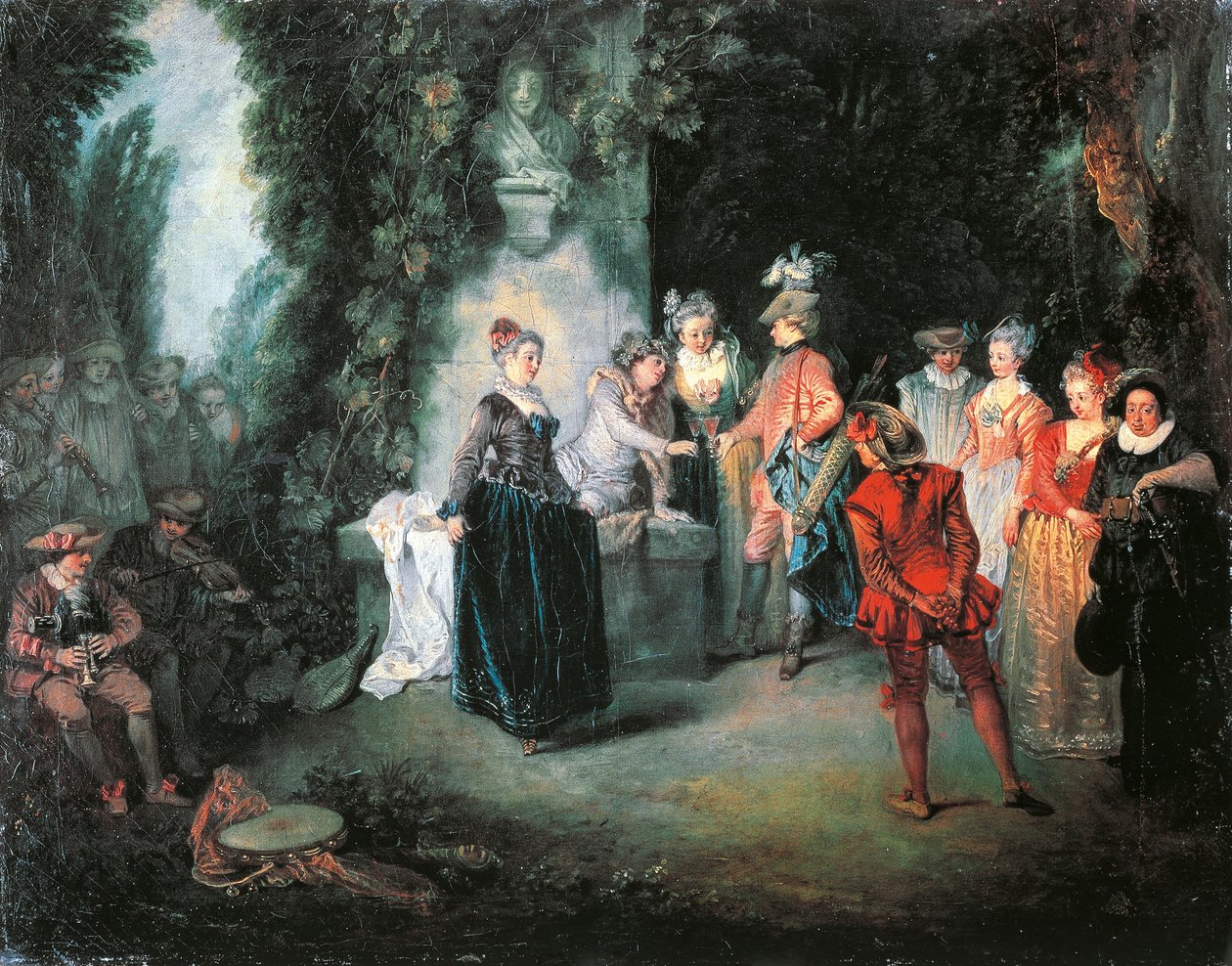 Rakkaus ranskalaisessa teatterissa, Jean-Antoine Watteau (1684-1721) tekijältä Jean Antoine Watteau