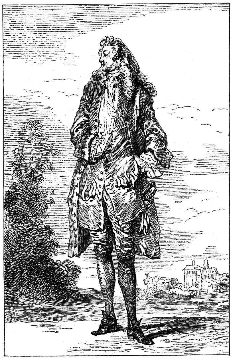 Mies ranskalaisessa asussa, 1885. tekijältä Jean Antoine Watteau