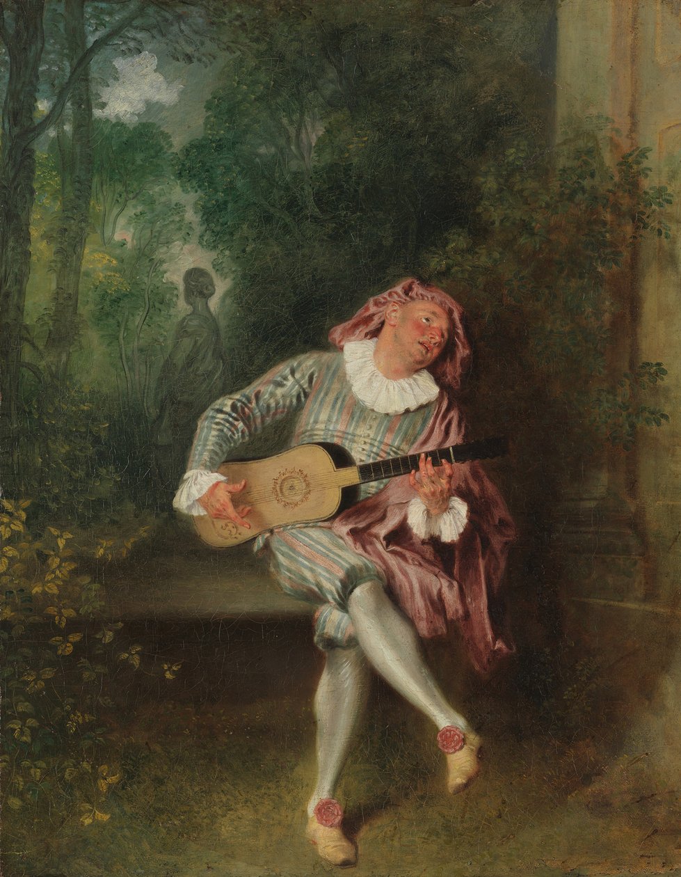 Mezzetin, n. 1718-20. tekijältä Jean Antoine Watteau