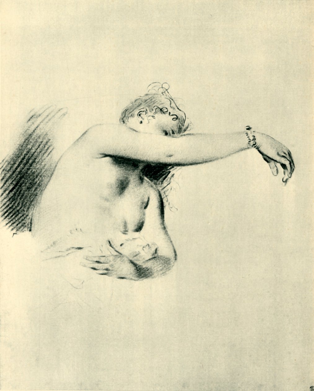Alaston oikea käsi ylös, 1717-1718, 1943. tekijältä Jean Antoine Watteau