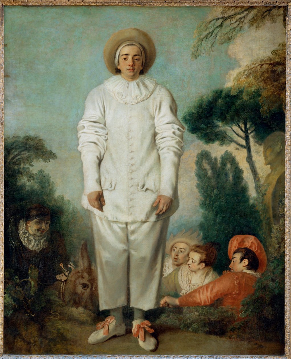 Pierrot, joka tunnettiin aiemmin nimellä Gilles... tekijältä Jean Antoine Watteau