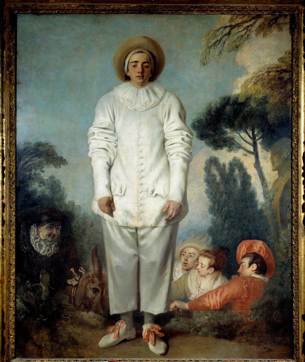 Pierrot, nimeltään Gilles. (Pedrolino Commedia dell
